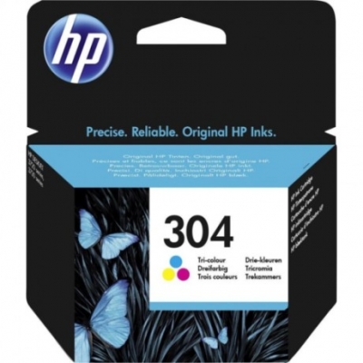 HP N9K05AE (304) ÜÇ RENKLİ MÜREKKEP KARTUŞU